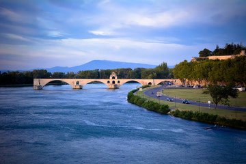 Avignon Bridge (France) - Near the Palace of the Popes, located in Avignon, Southern France