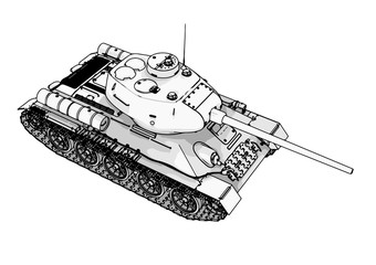 russian tank vector