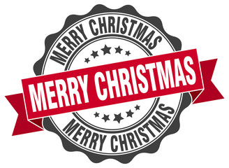 Obraz premium merry christmas stamp. sign. seal