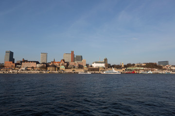 Obraz premium City panorama view of Hamburg, Germany