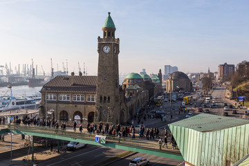 Fototapeta na wymiar City view of Hamburg, Germany