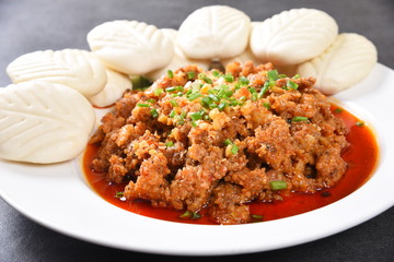 rice with meat and vegetables