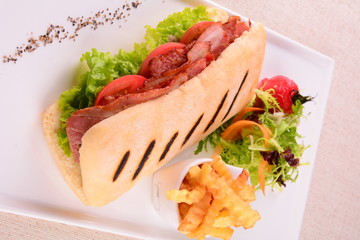 ham and cheese sandwich