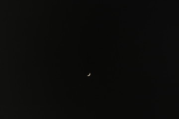 month in the black sky