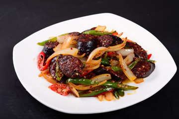 pasta with meat and vegetables