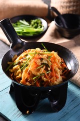 pasta with vegetables and meat