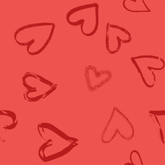 Hearts seamless pattern