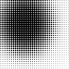 Background of black dots on the white 