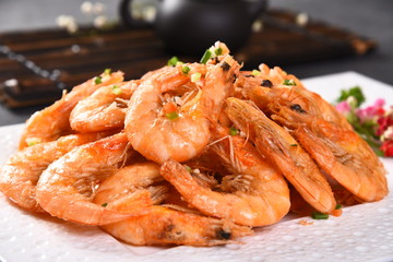 shrimps on plate