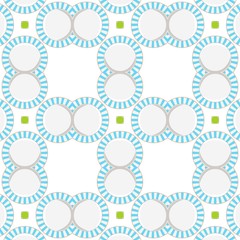 Abstract background pattern with pink and blue plates. Baby motifs patterns