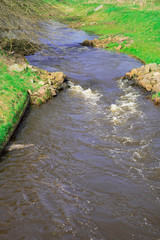 small river Voorste Stroom in park, Oisterwijk,  The Netherlands
