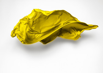 abstract yellow fabric in motion