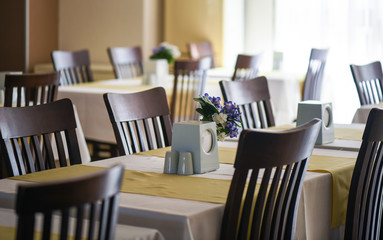 Empty restaurant in the hotel