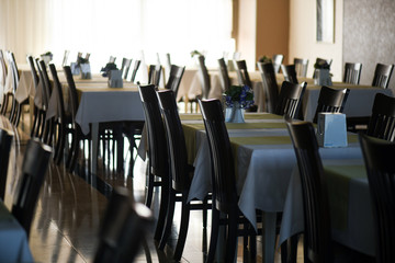 Empty restaurant in the hotel