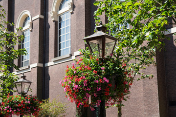 Fototapeta na wymiar Church Hartebrug, Leiden, The Netherlands