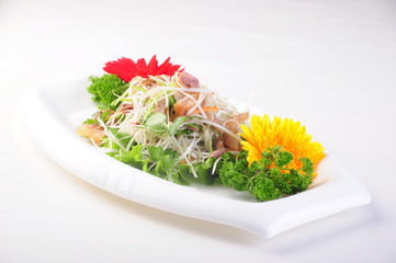 fresh salad on a plate