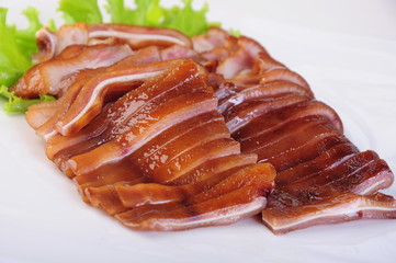 grilled sausage on a plate