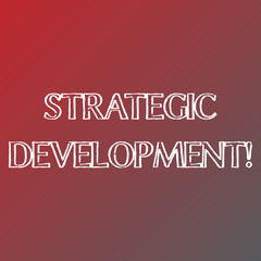 Conceptual hand writing showing Strategic Partnership. Concept meaning relationship between two commercial enterprises Solid Colors of Red and Gray, Creating Lighter Shade in the Center