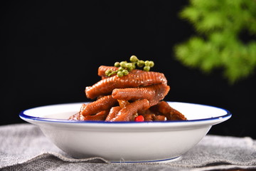 plate of prawns on plate with chopsticks