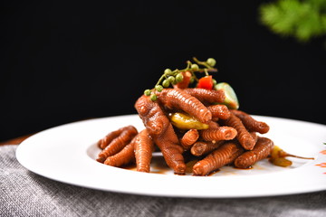 grilled sausages and french fries
