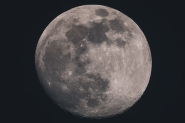full moon close up
