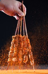 meat on grill