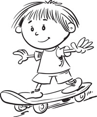 child on a skateboard