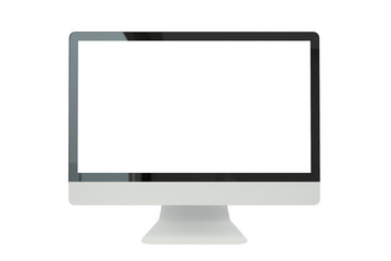 computer isolated on white background