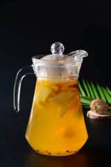 tea with lemon and honey