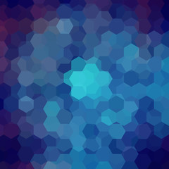 Fototapeta premium Abstract hexagons vector background. Dark blue geometric vector illustration. Creative design template.
