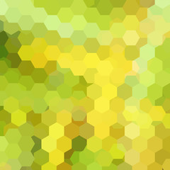 Fototapeta na wymiar Abstract hexagons vector background. Geometric vector illustration. Creative design template. Green, yellow colors.
