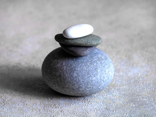 pyramid from a sea of stones