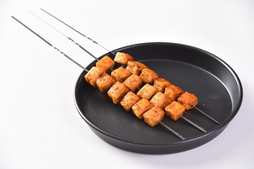 sausages in a pan