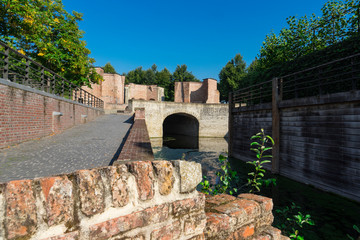 city wall called Keldermanspoort in Hulst, The Netherlands