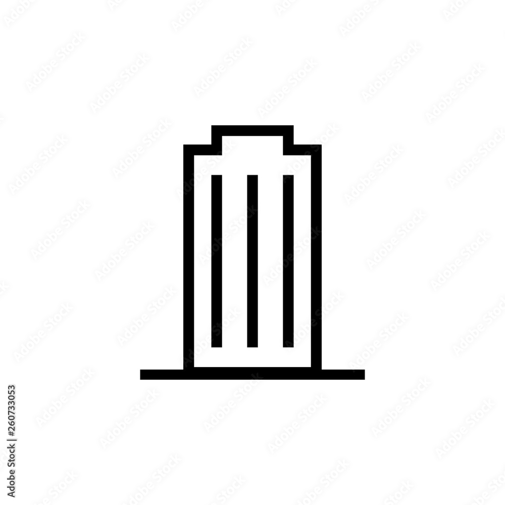 Aufkleber skyscraper, building icon. element of building icon. thin line icon for website design and developme