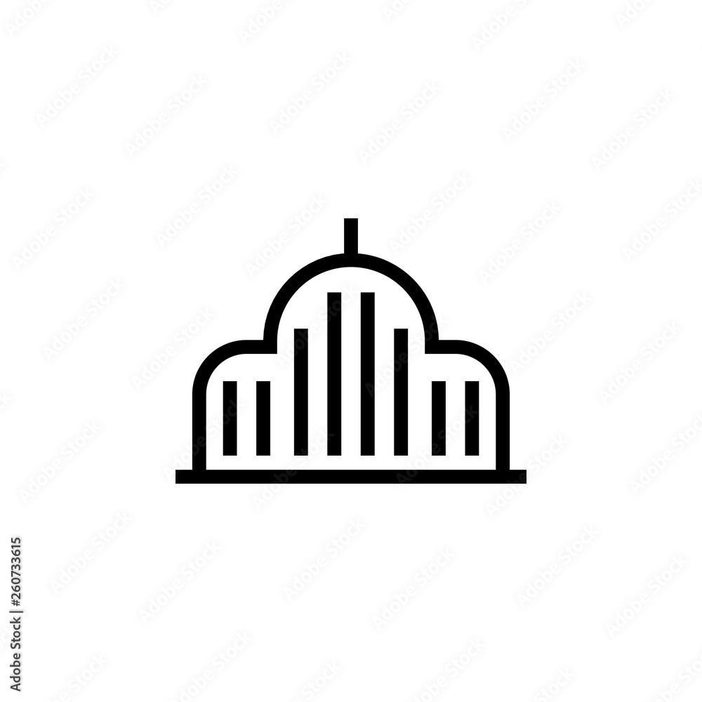 Aufkleber mosque,building icon. element of building icon. thin line icon for website design and development, a