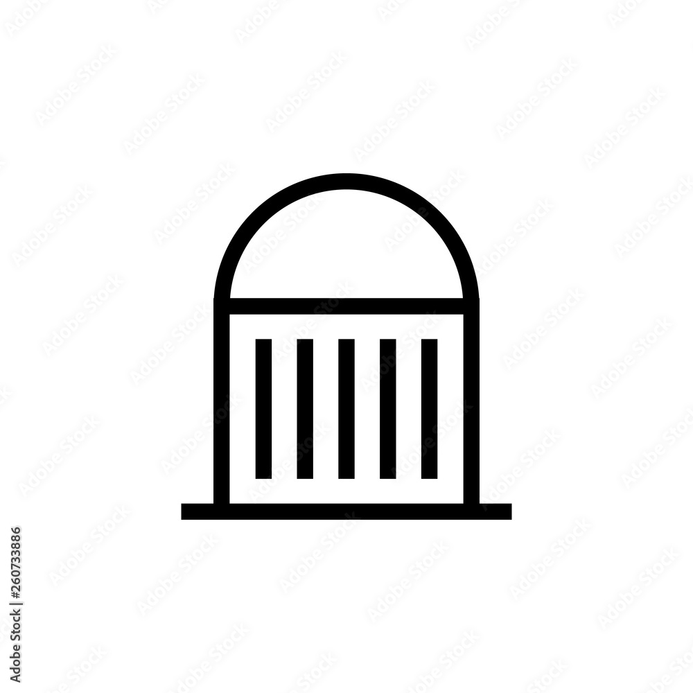 Aufkleber mosque,building icon. element of building icon. thin line icon for website design and development, a