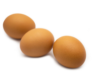 Egg isolated on white background.