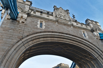 Obraz premium Tower Bridge Arch Detail in London. England, UK