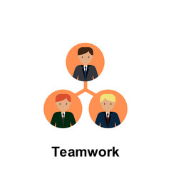 Teamwork color icon. Element of business illustration. Premium quality graphic design icon. Signs and symbols collection icon for websites, web design, mobile app