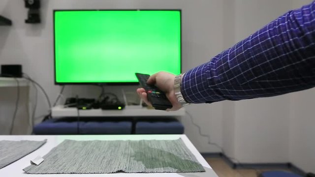Using remote control for TV