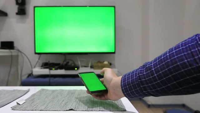 Using remote control for TV