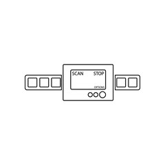 camera film icon. Element of Equipment photography for mobile concept and web apps icon. Outline, thin line icon for website design and development, app development