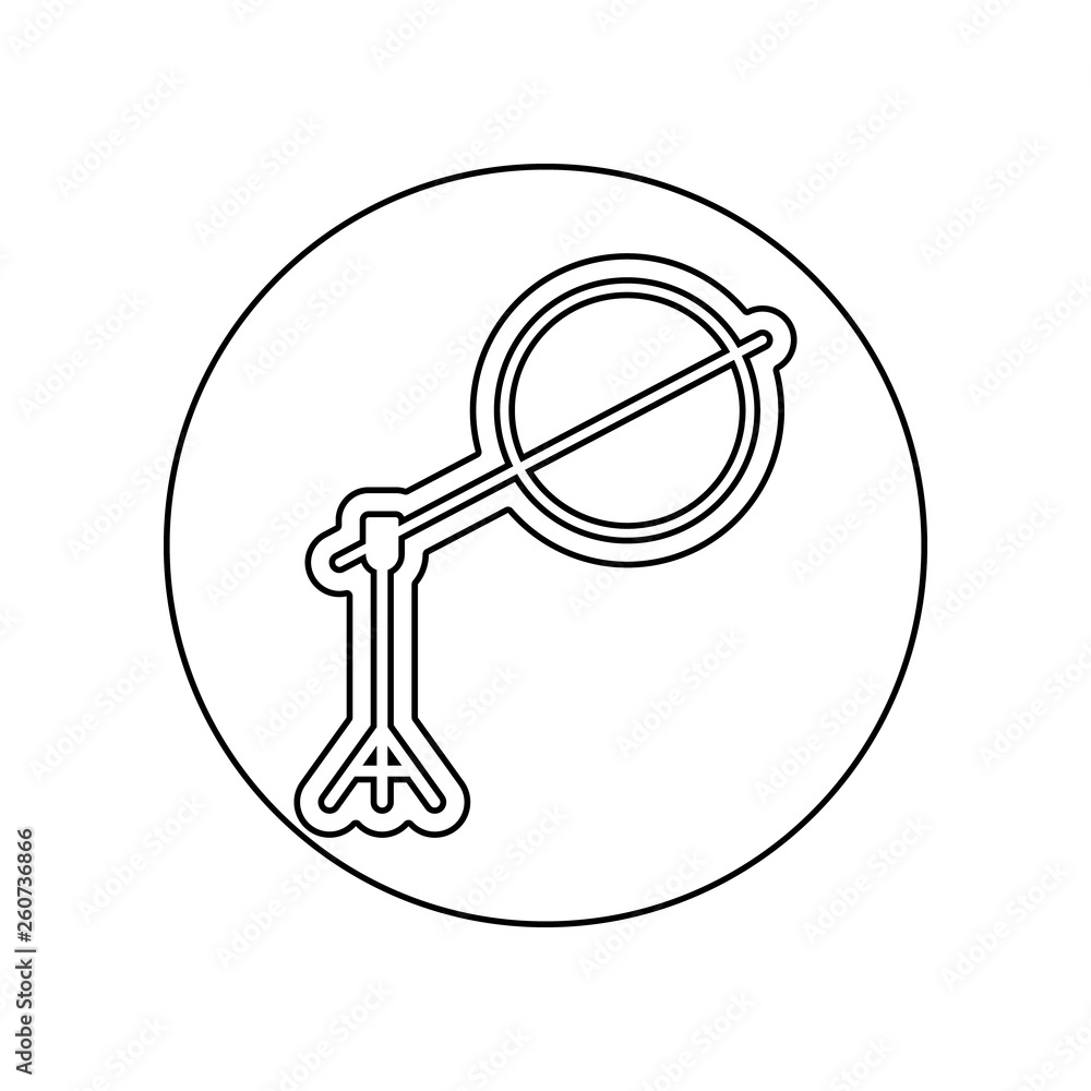 Poster lens filter icon. element of equipment photography for mobile concept and web apps icon. outline, th