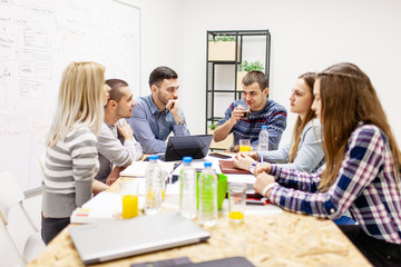 young creatives having a meeting