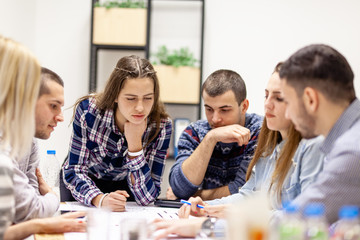 young creatives having a meeting