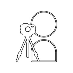 camera, lens filter icon. Element of Equipment photography for mobile concept and web apps icon. Outline, thin line icon for website design and development, app development