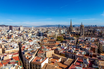 Obraz premium Barcelona vista desde las alturas