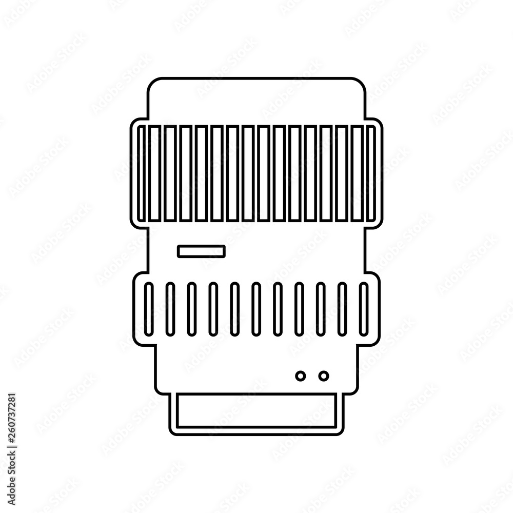 Poster lenses icon. element of equipment photography for mobile concept and web apps icon. outline, thin li