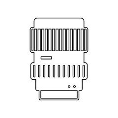 Lenses icon. Element of Equipment photography for mobile concept and web apps icon. Outline, thin line icon for website design and development, app development